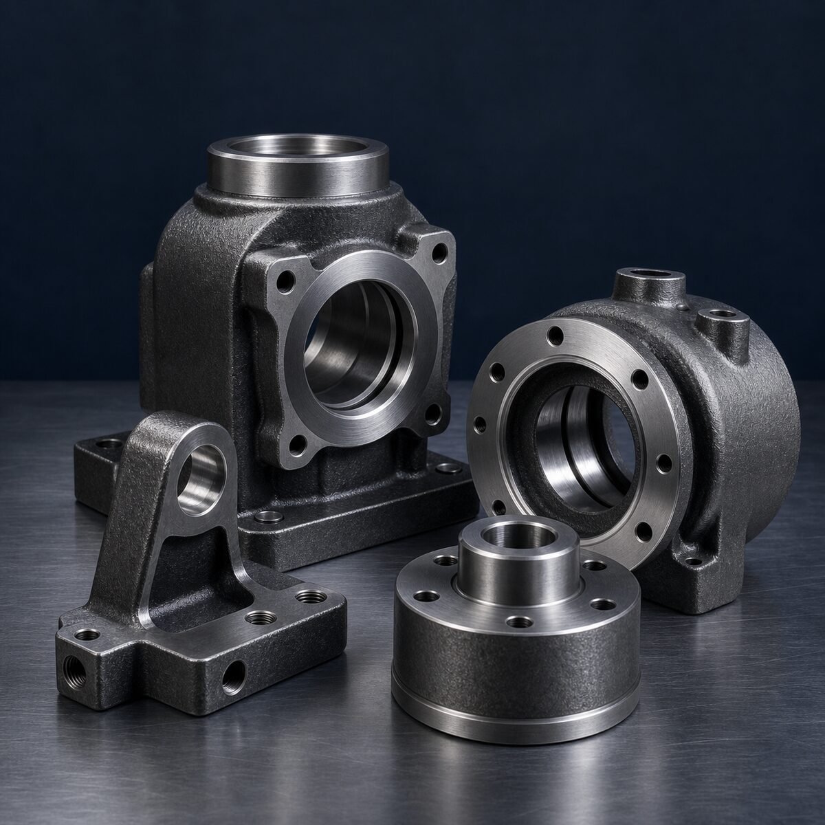 Machined cast components product family