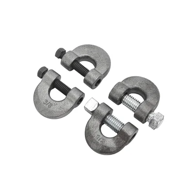Heavy flange clamp photographed on white