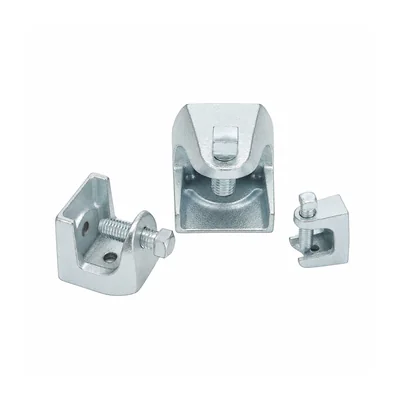 Cast beam clamp body on white background
